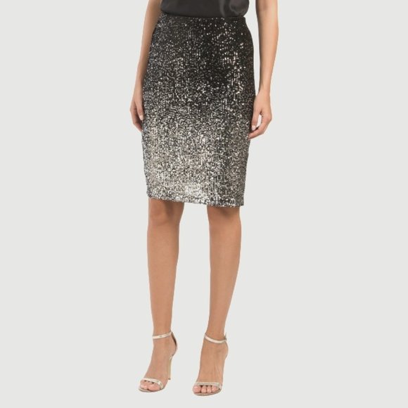 Cable & Gauge | Sequin Midi Pencil Skirt (Matching Item Available) | NWT - Picture 1 of 6
